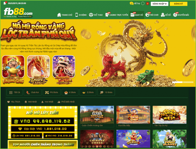 Quay hũ slot game trò chơi tại FB88 - Hình 1