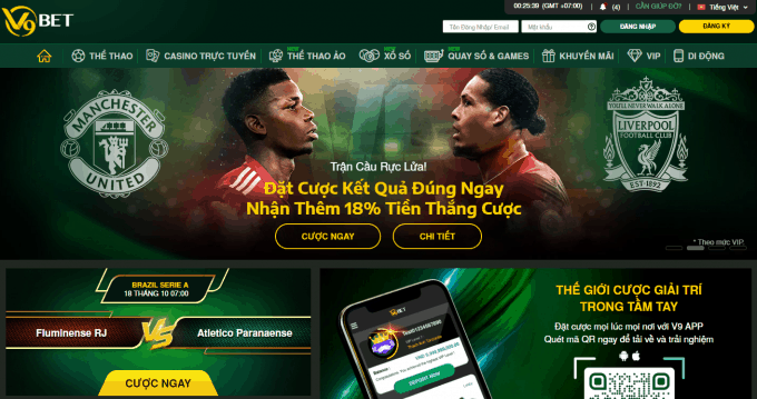 Nhà cái cá cược uy tín V9BET