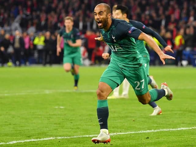 lucas moura la nguoi hung lap hat-trick cho tottenham trong tran thang ajax