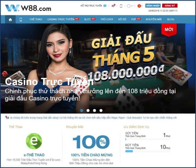Nhà cái W88 uy tín top đầu
