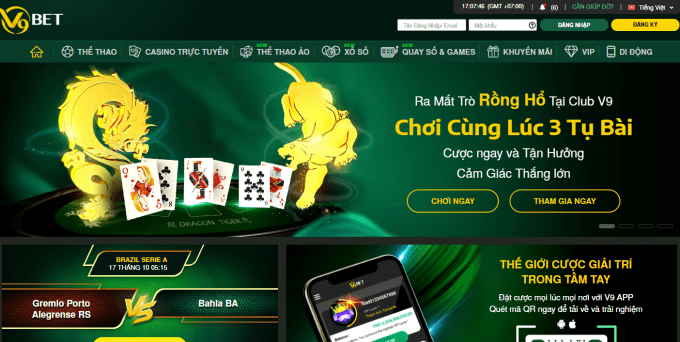 V9bet nha cai tang tien cuoc free