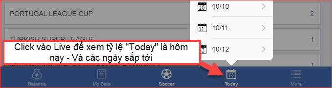 Cách xem bảng kèo